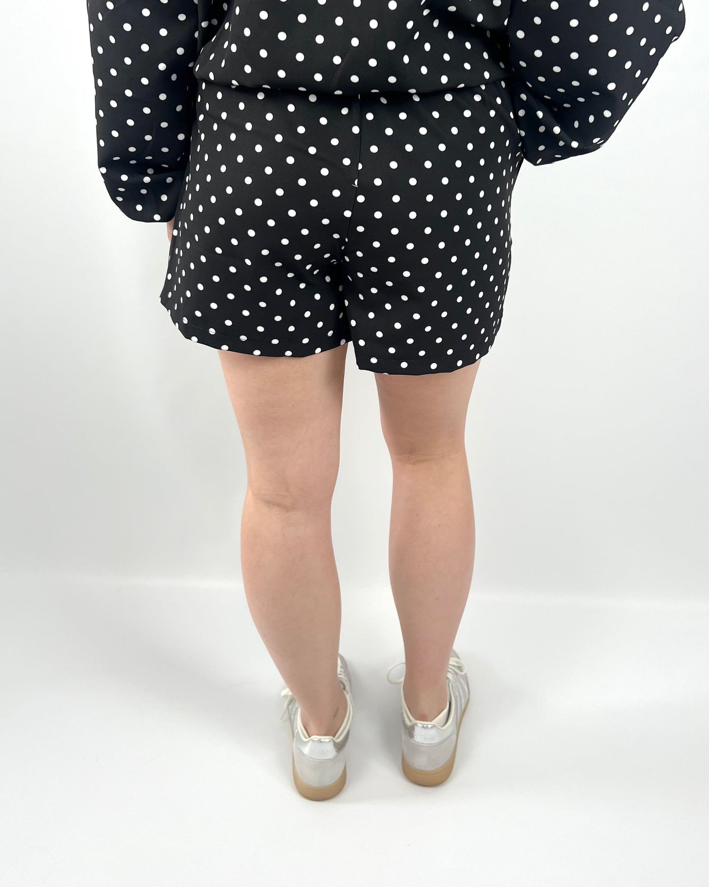 Polka Dot Shorts - Black