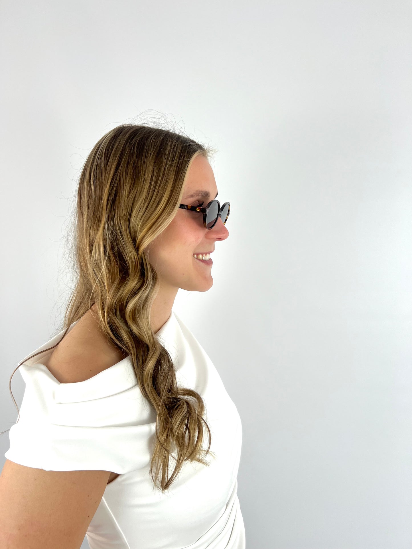 Oval Brown Sunglasses