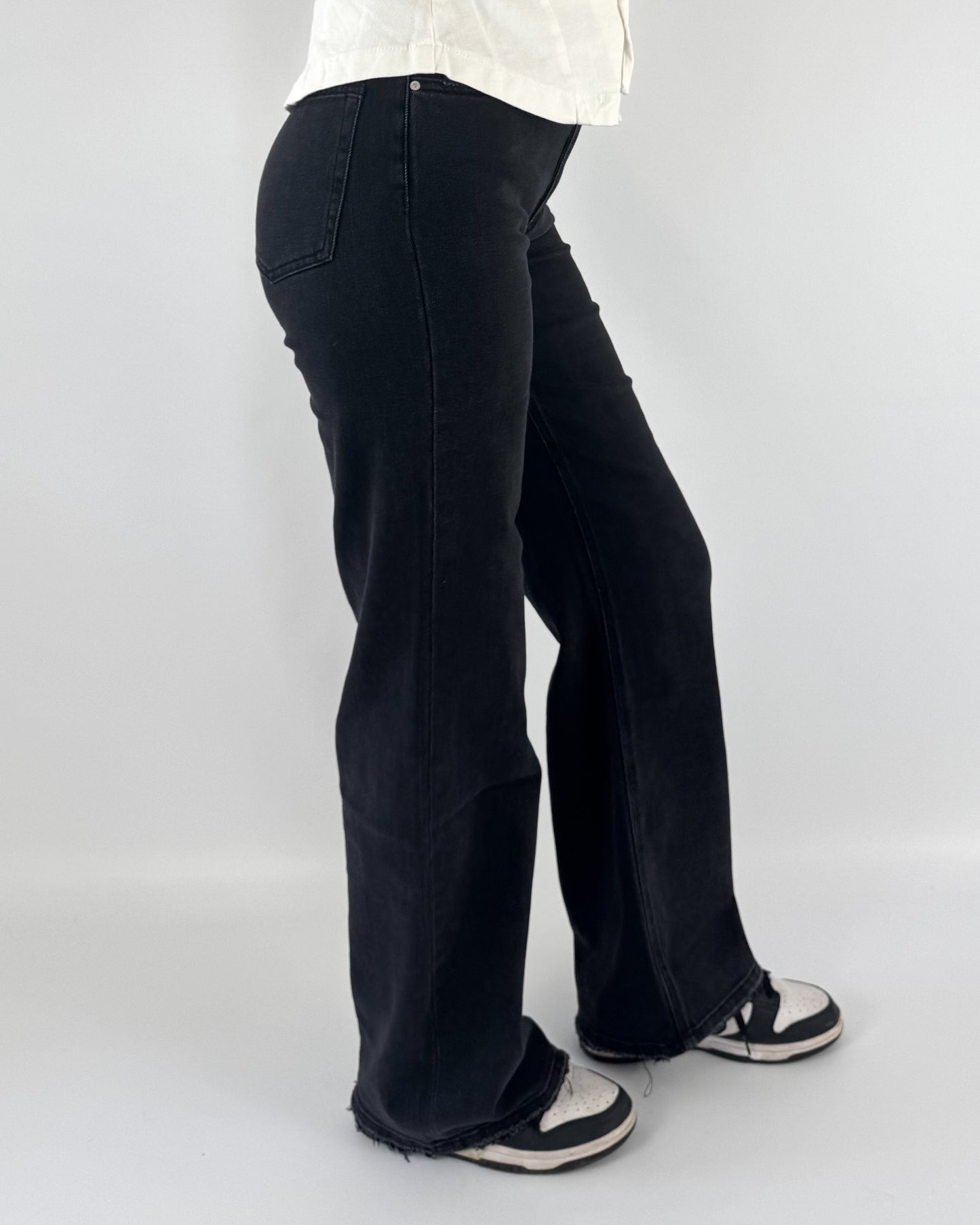 Wide Leg Jeans Tall - Black