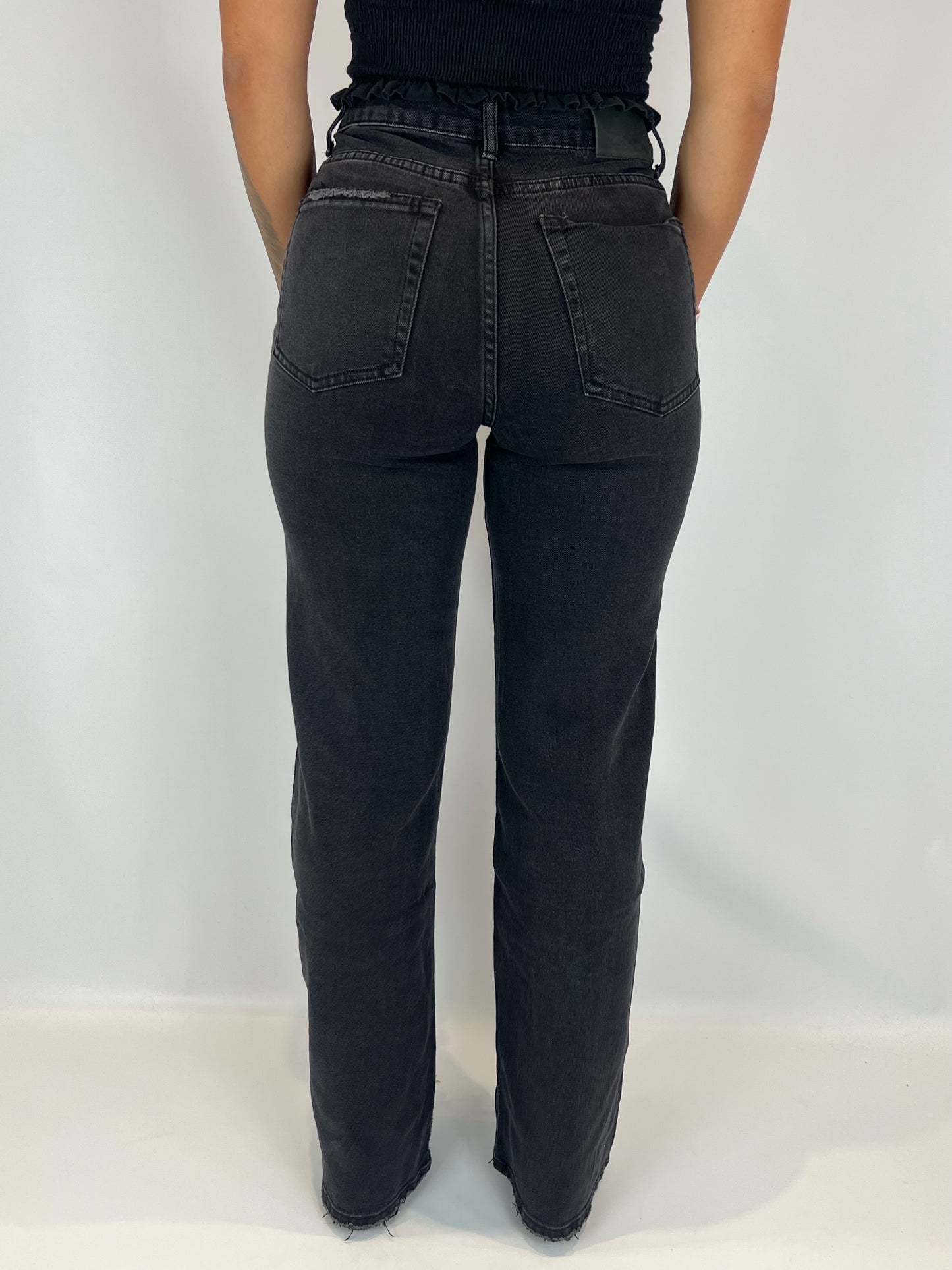 Wide Leg Jeans Tall - Black