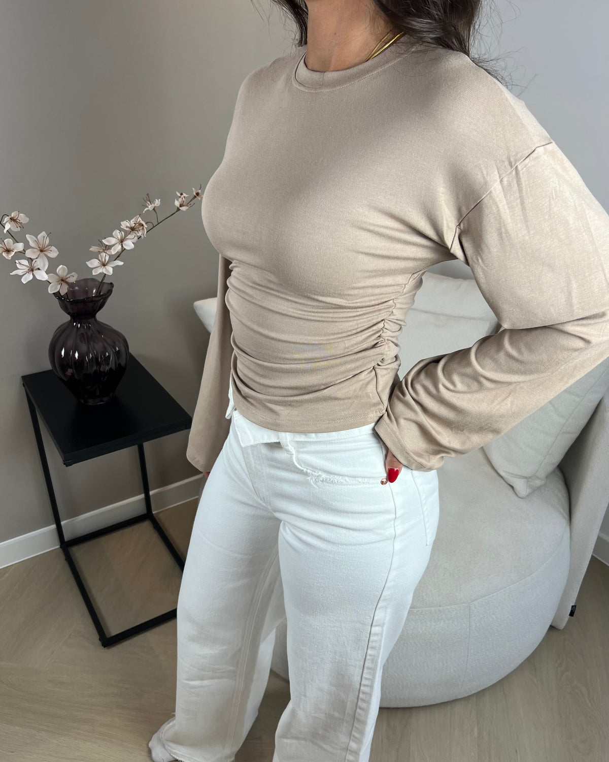 Elegant Long Sleeve - Taupe