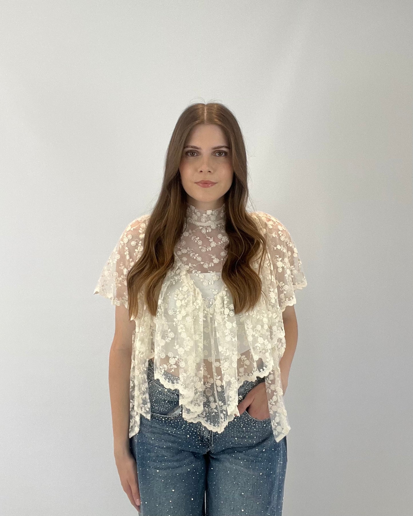 Lace Top - Beige