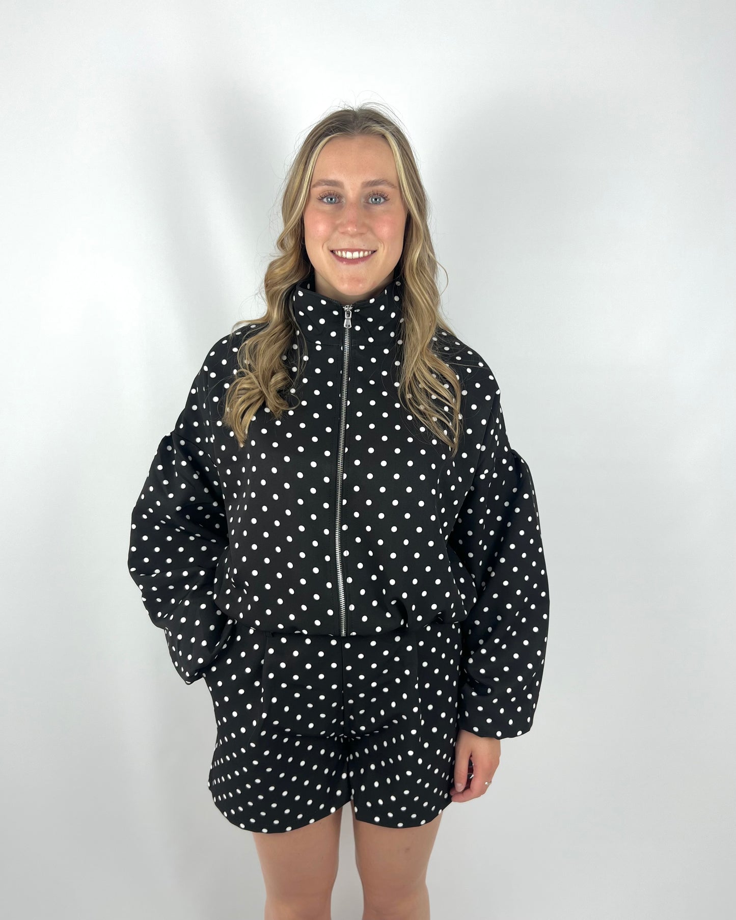 Polka Dot Jacket - Black