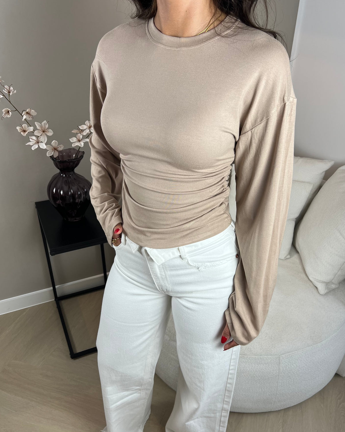 Elegant Long Sleeve - Taupe