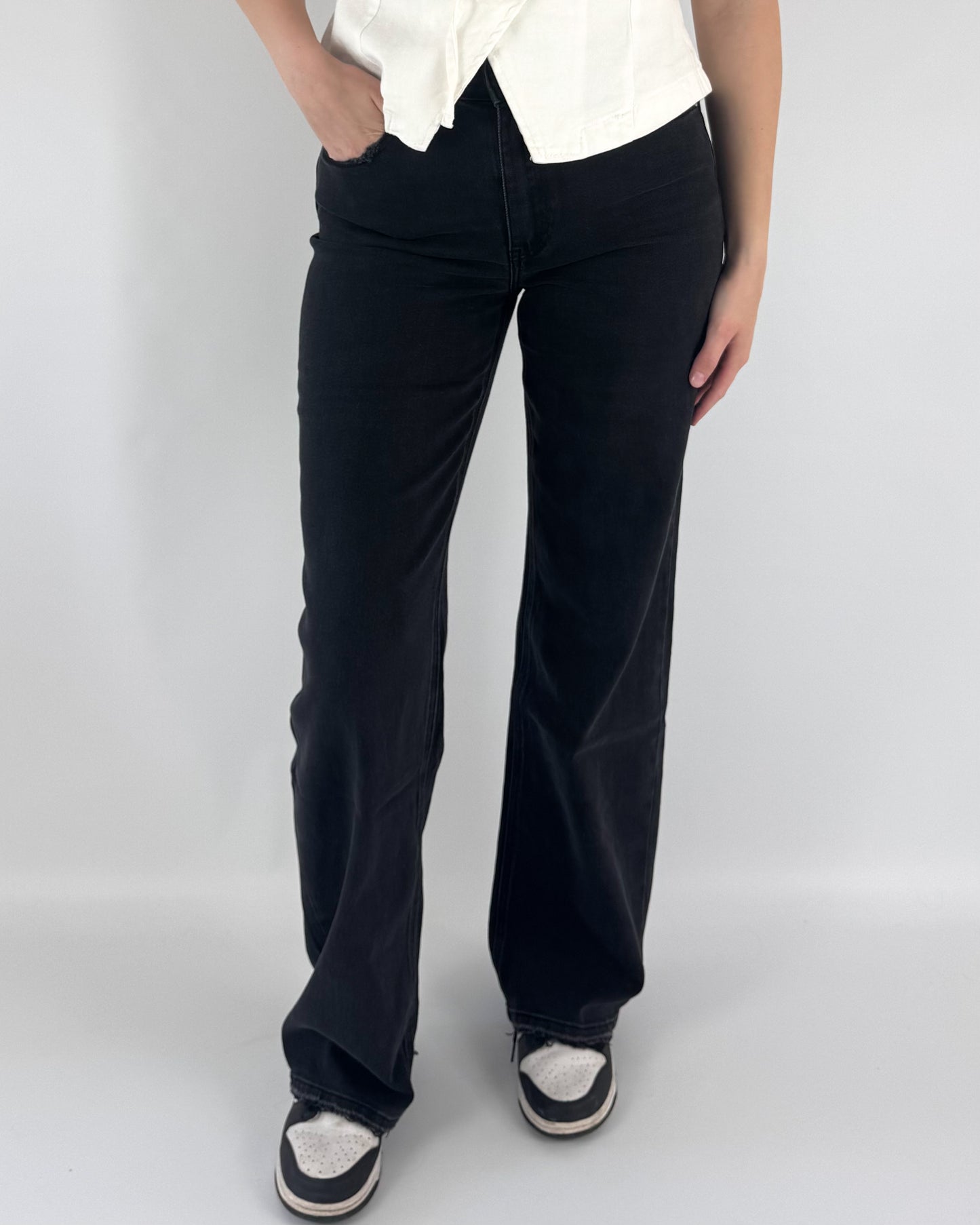 Wide Leg Jeans Tall - Black