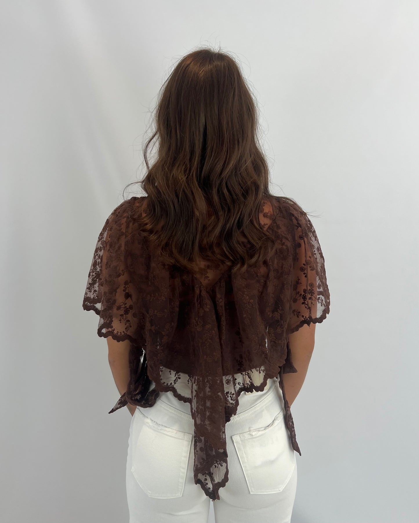 Lace Top - Brown