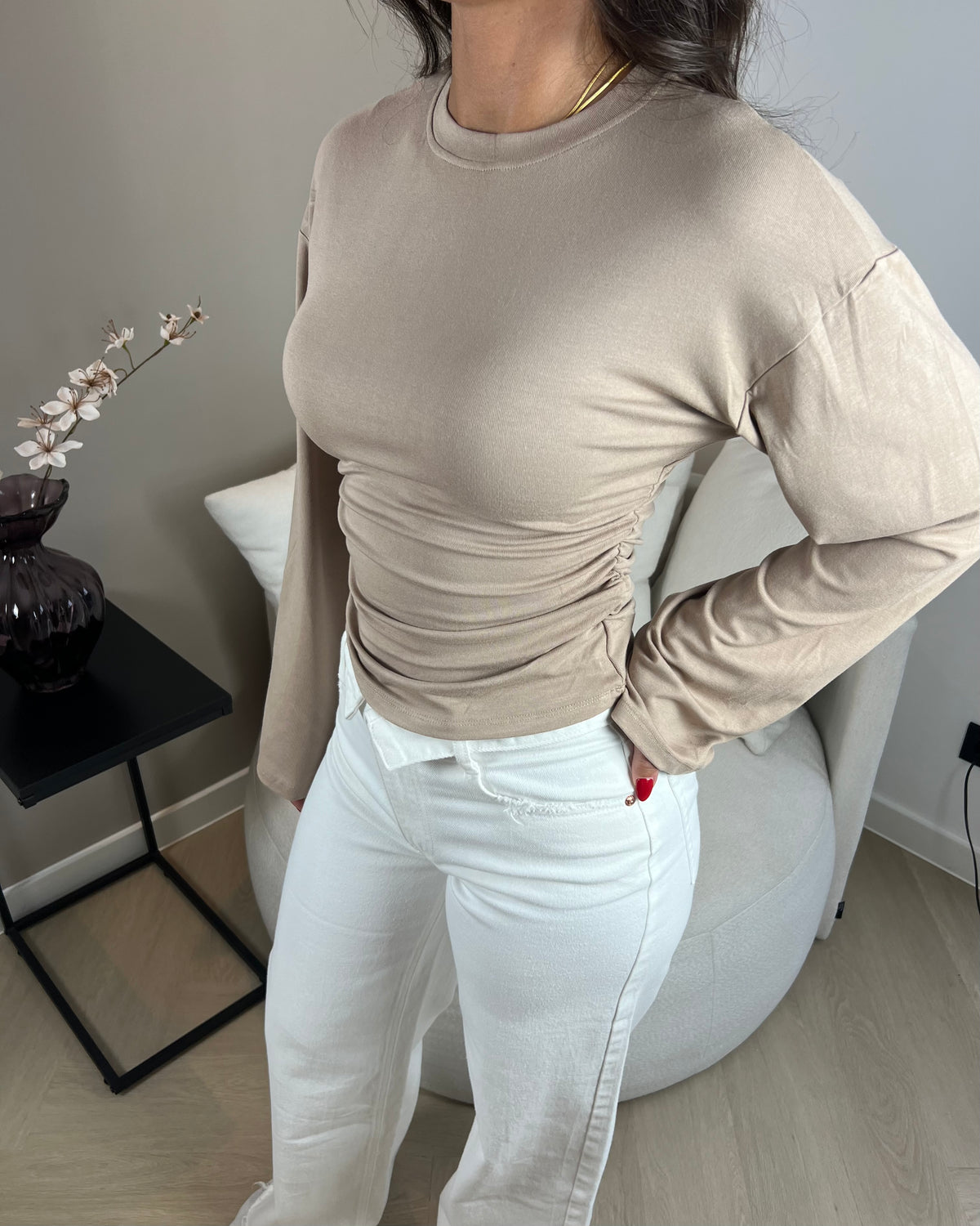 Elegant Long Sleeve - Taupe