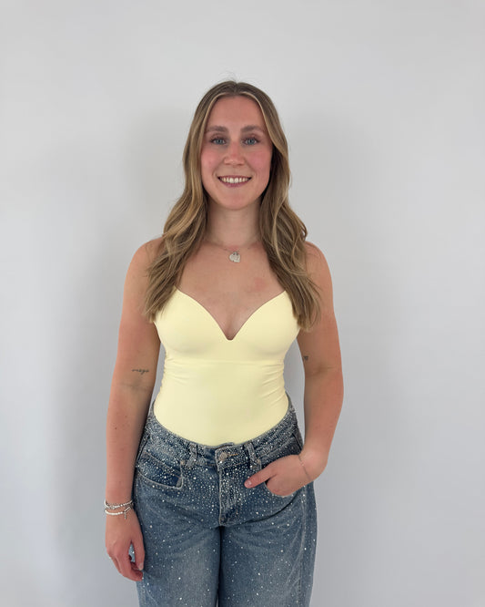 V-Neck Body - Butter yellow