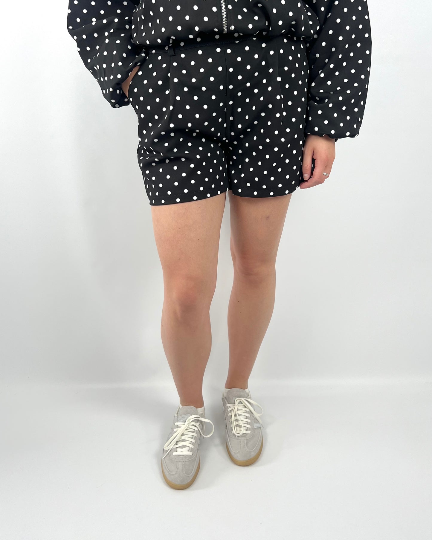 Polka Dot Shorts - Black