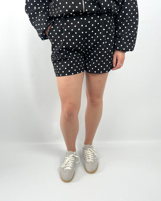 Polka Dot Shorts - Black