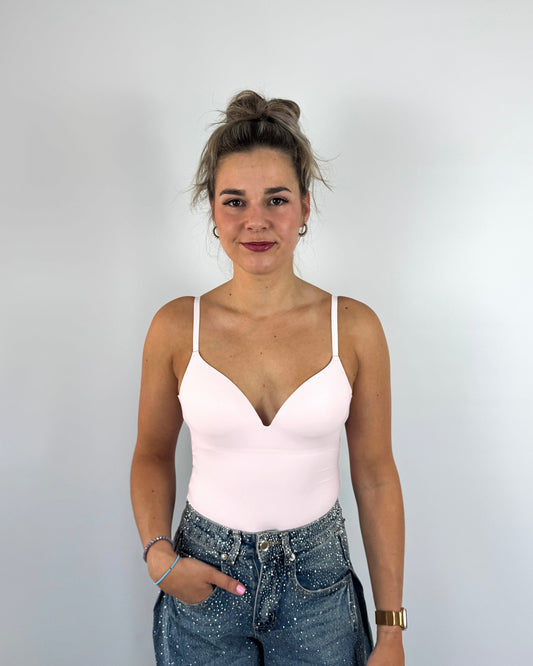 V-Neck Body - Baby Pink