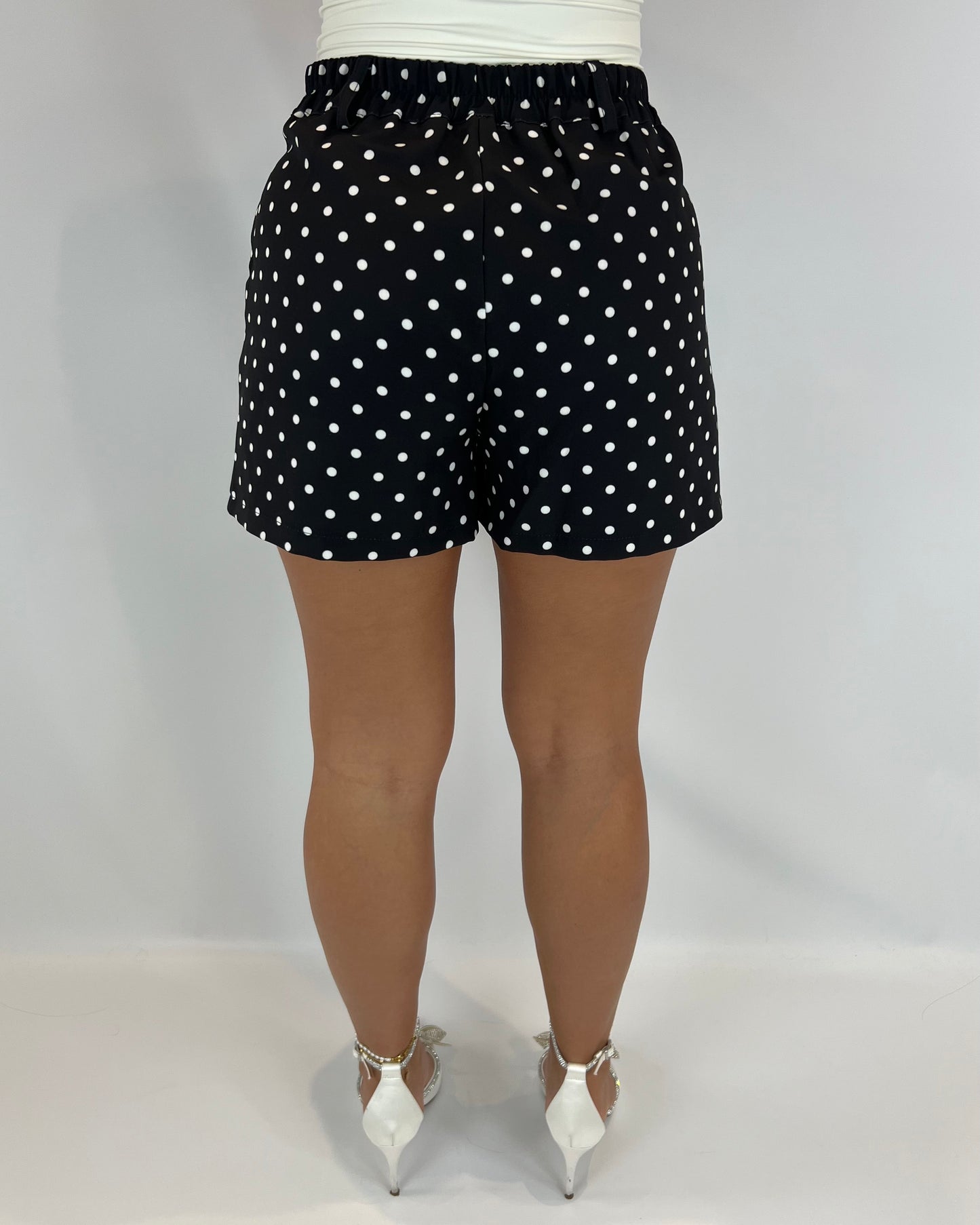 Polka Dot Shorts - Black