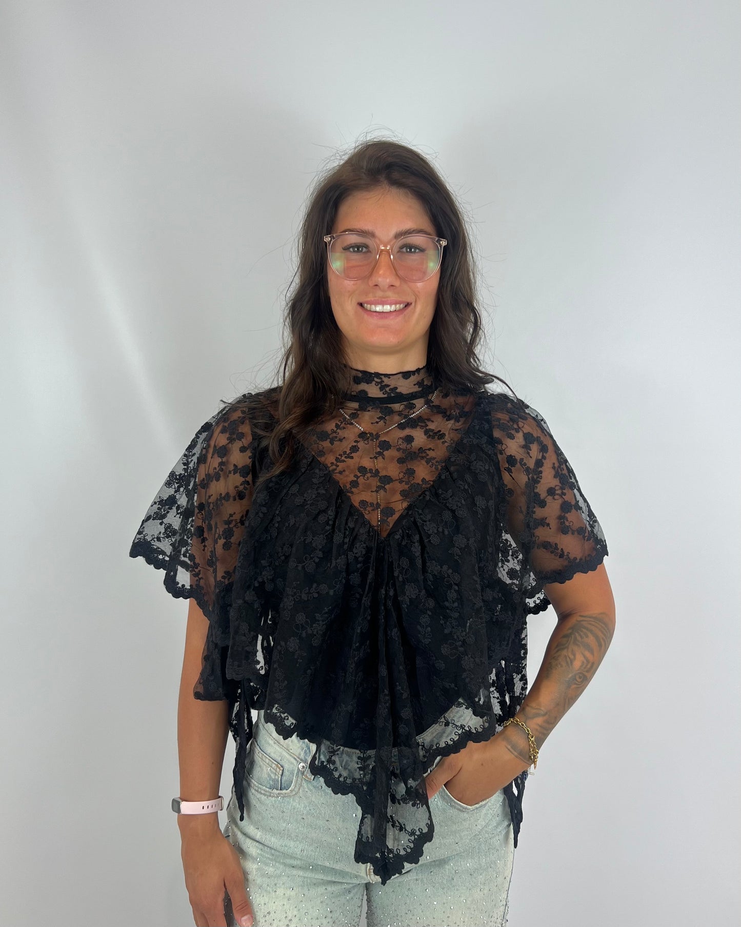 Lace Top - Black