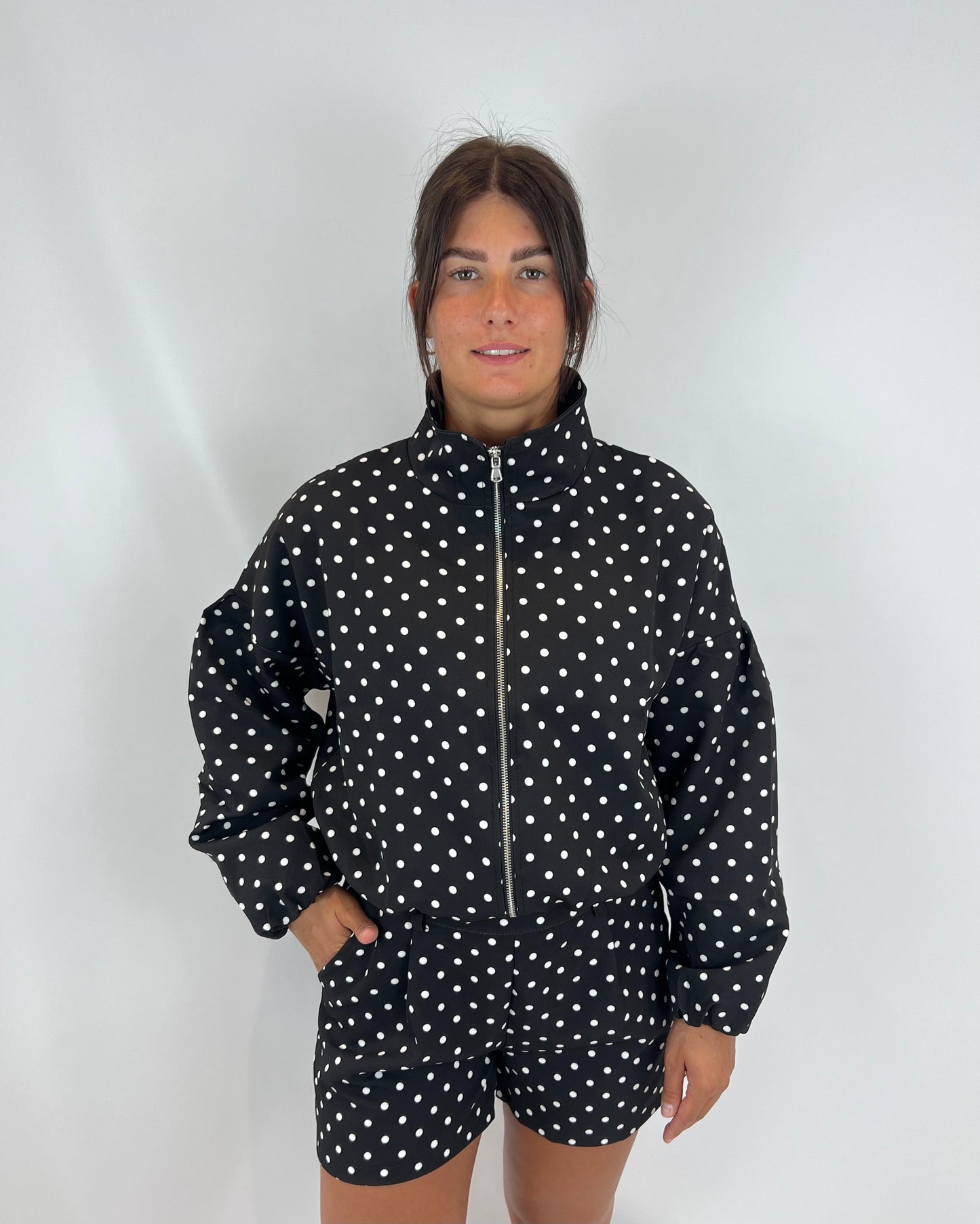 Polka Dot Jacket - Black