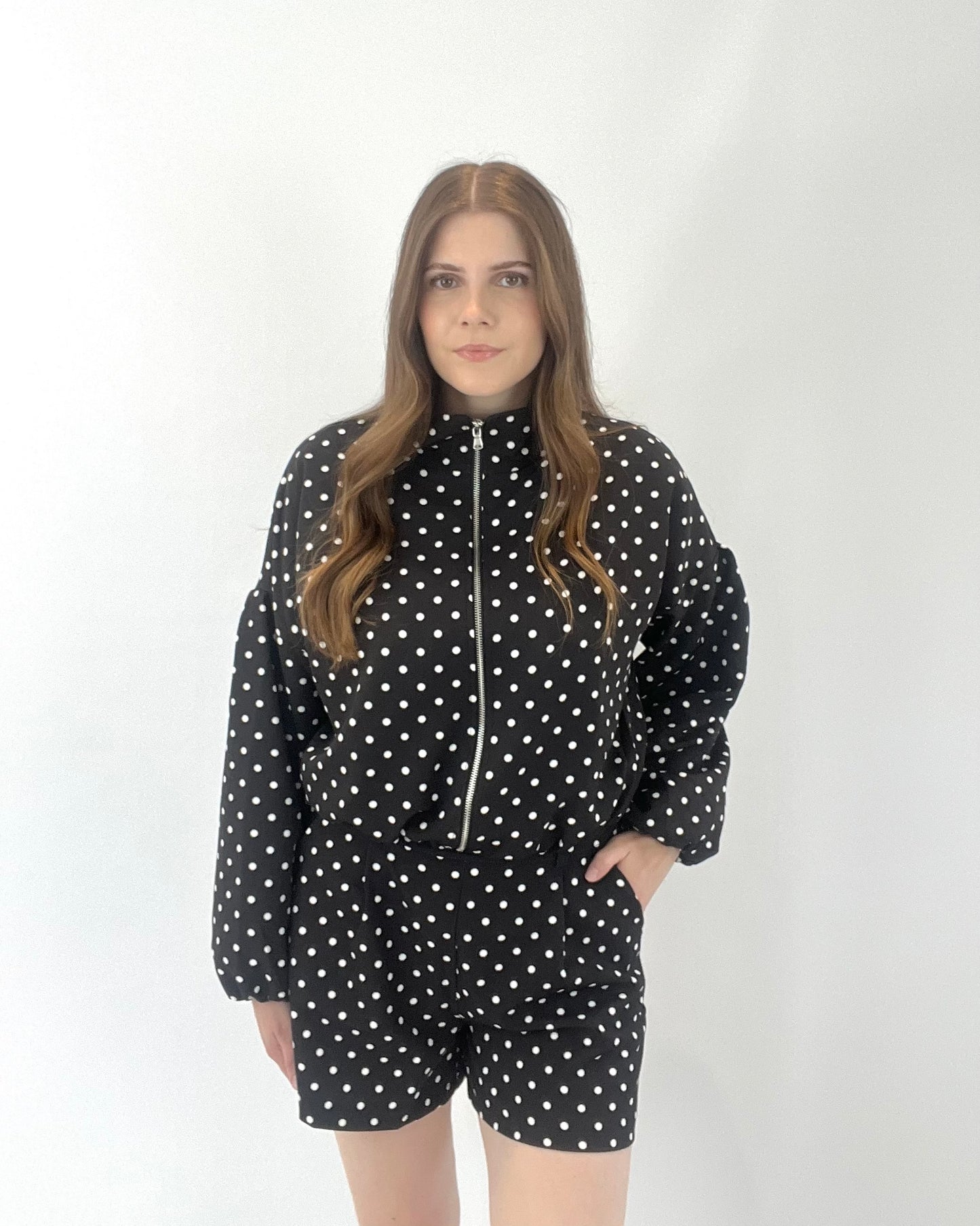Polka Dot Jacket - Black