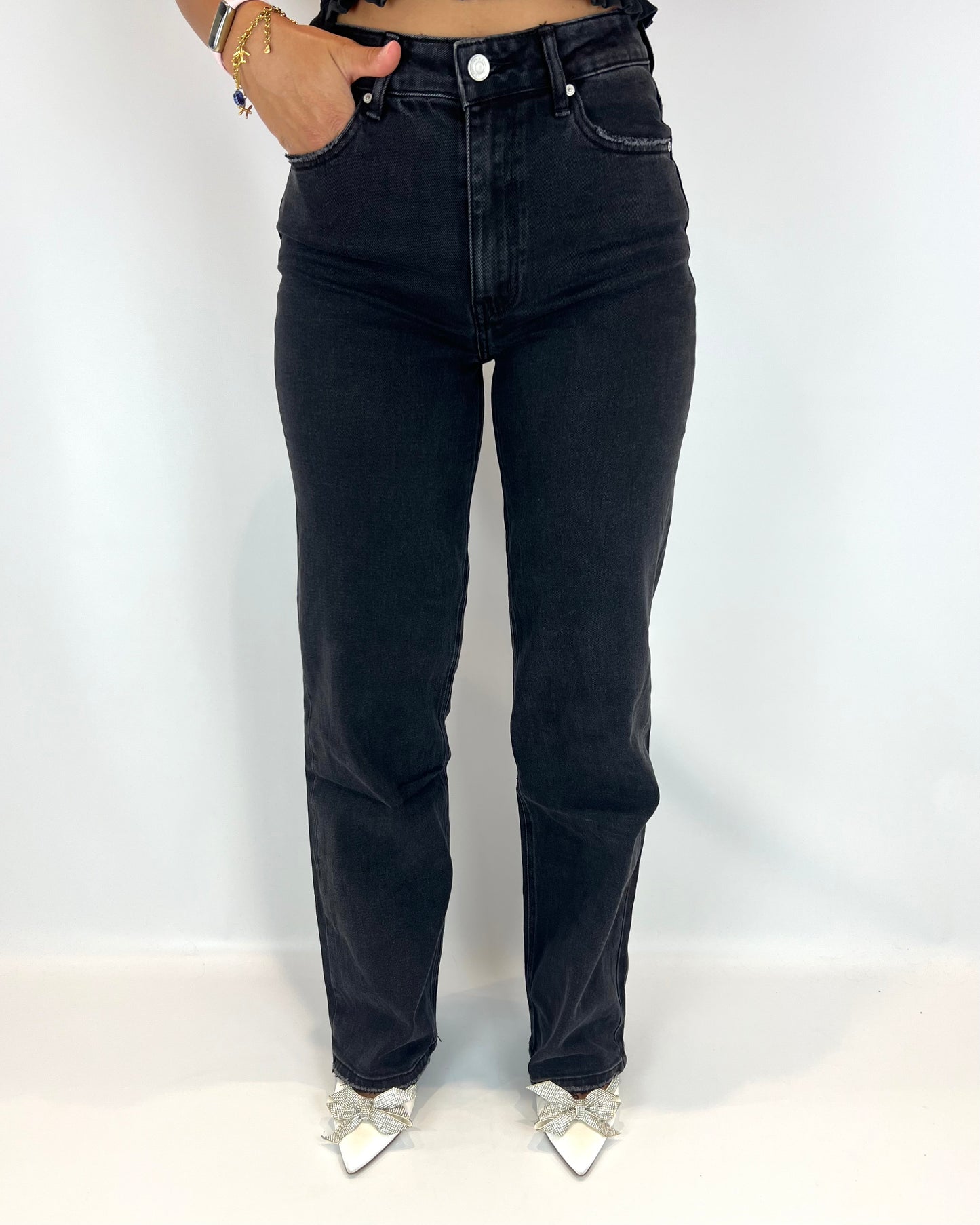Wide Leg Jeans Tall - Black