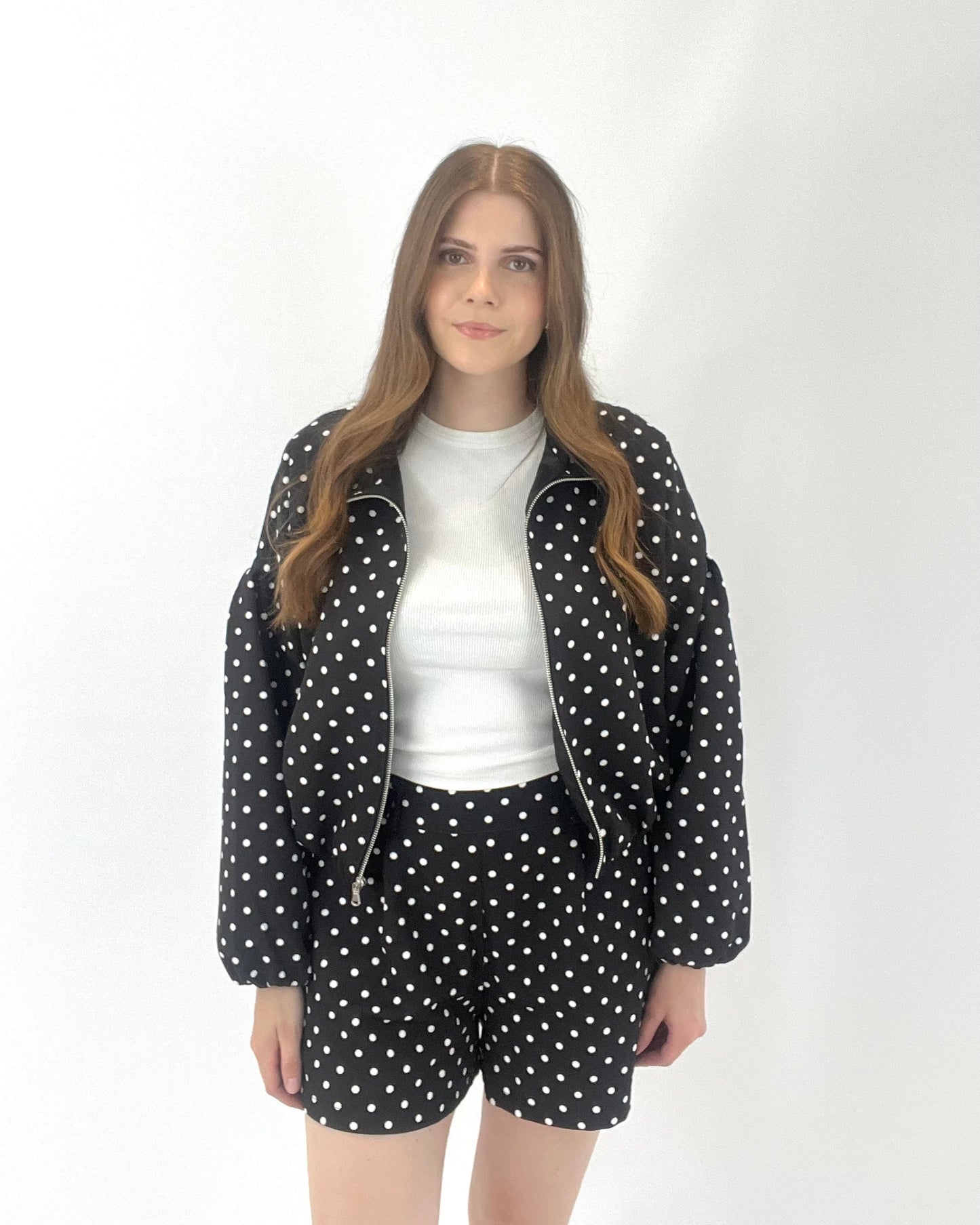 Polka Dot Jacket - Black