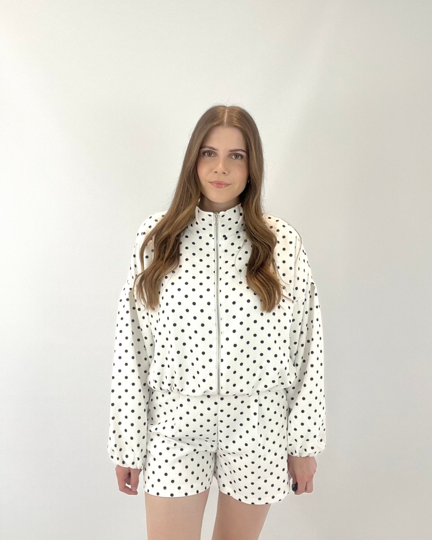 Polka Dot Jacket - White