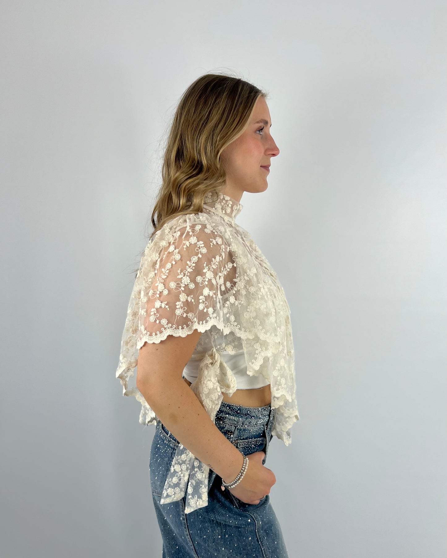 Lace Top - Beige